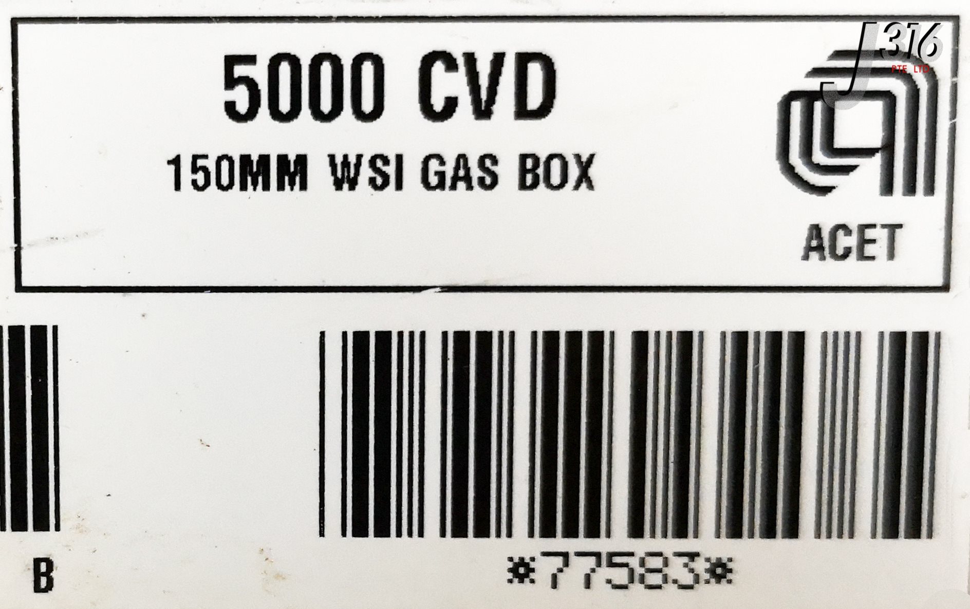 23402 APPLIED MATERIALS ASSY GAS BOX 150MM WSI, 5000 CVD, 0020